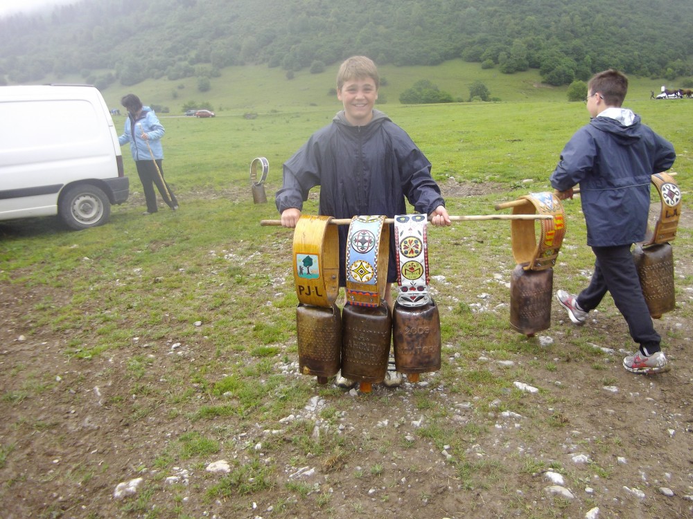 les cloches pour les vaches de la transhumance en Ossau